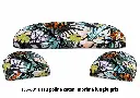 presentation tissu poline coton imprime jungle gris.webp