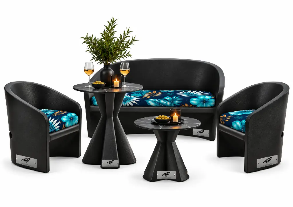 NOIR AVEC IMPRIME FEUILLE EXOTIC MARINE.webp