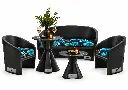 NOIR AVEC IMPRIME FEUILLE EXOTIC MARINE.webp